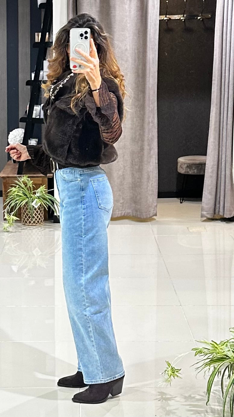 Jeans bleu-Balloon Fit