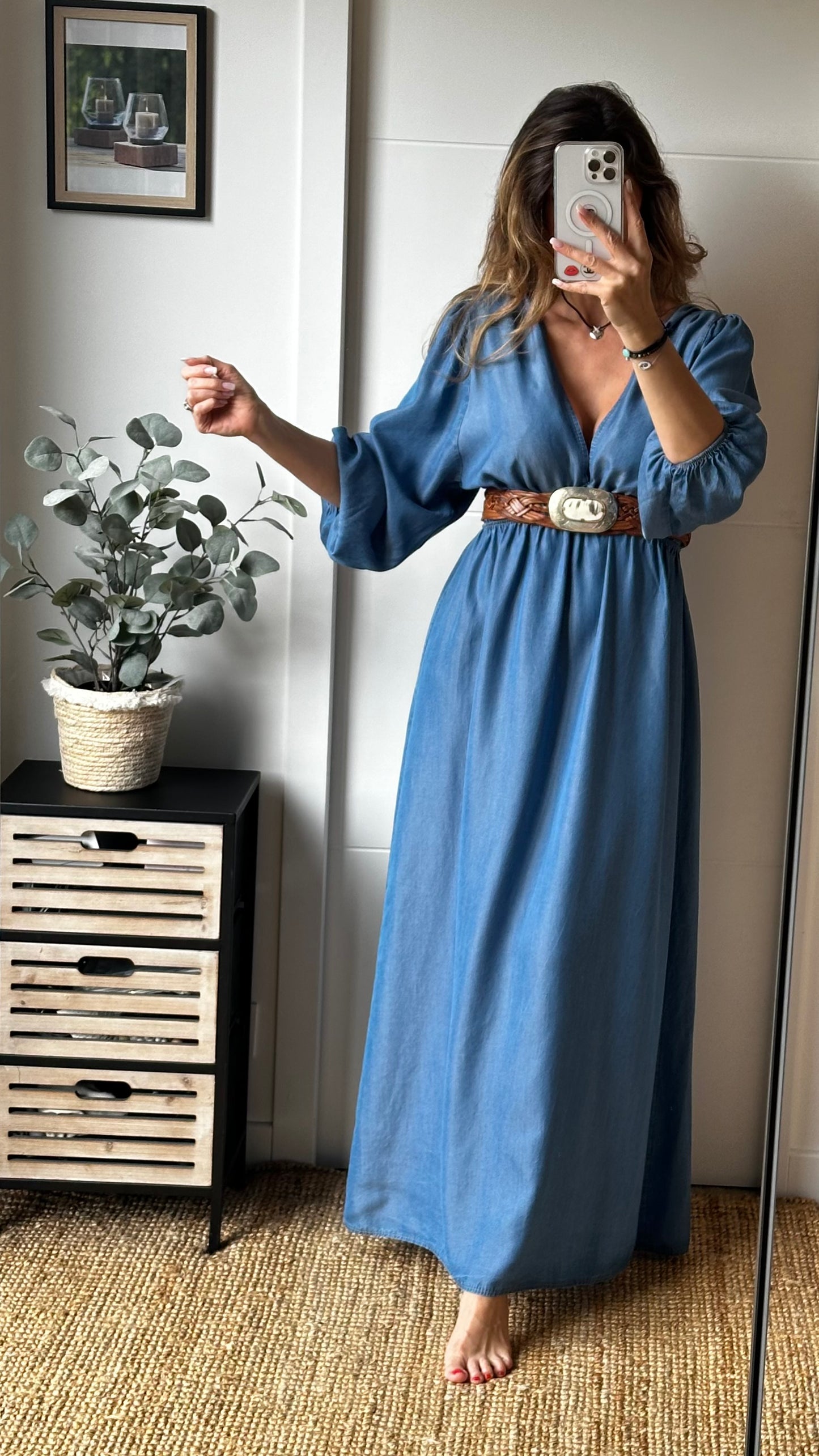 Robe jeans Bohème