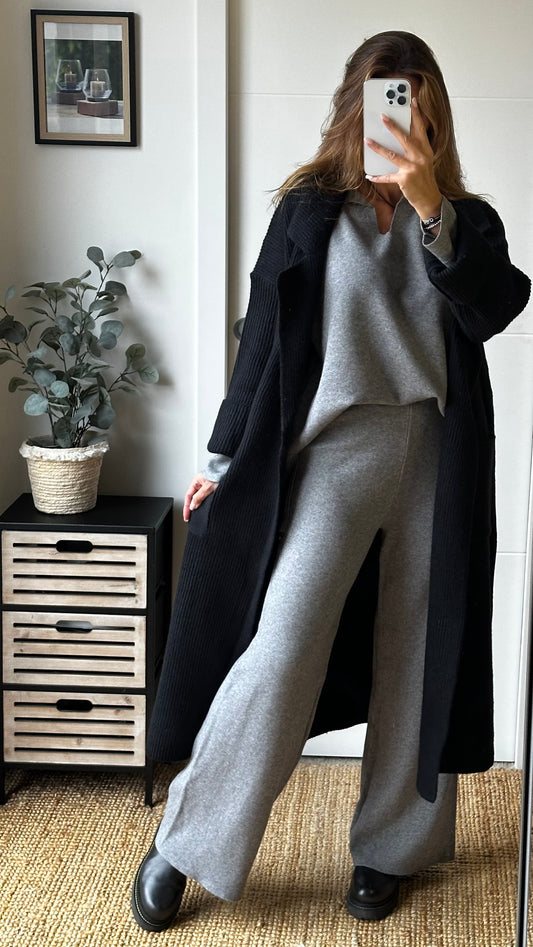 Gilet veste long noir