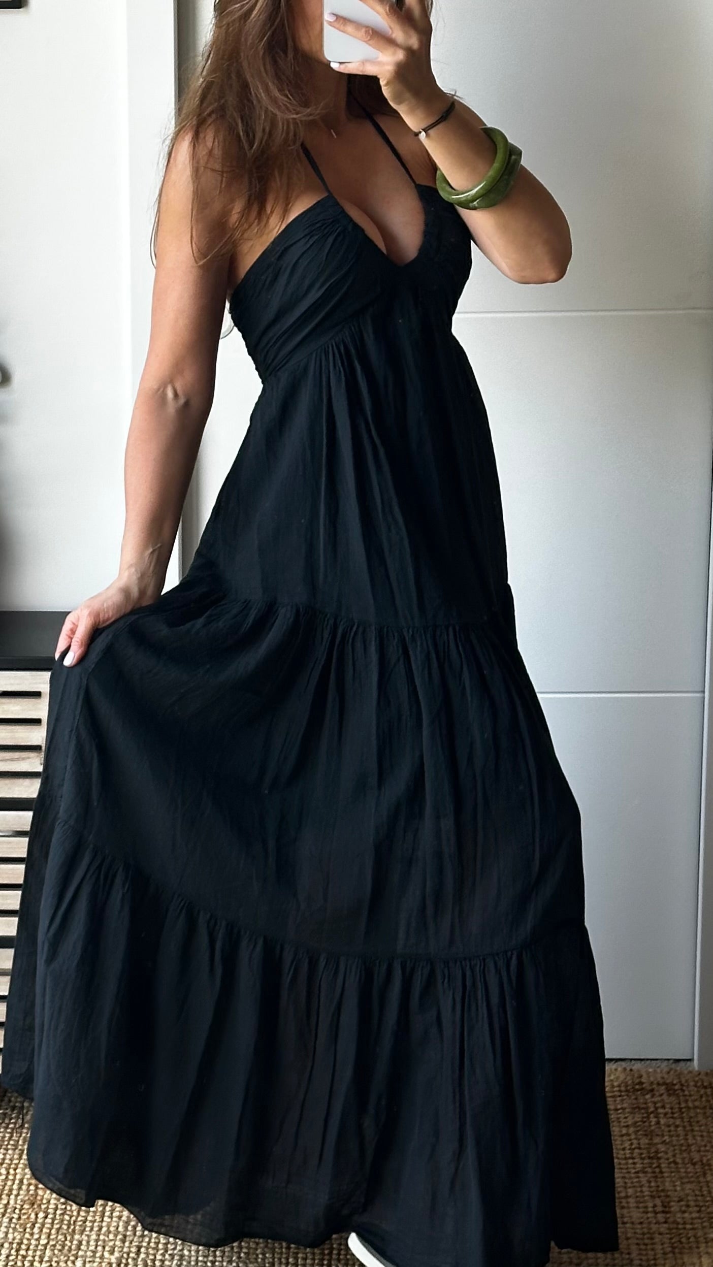 Robe longue noire