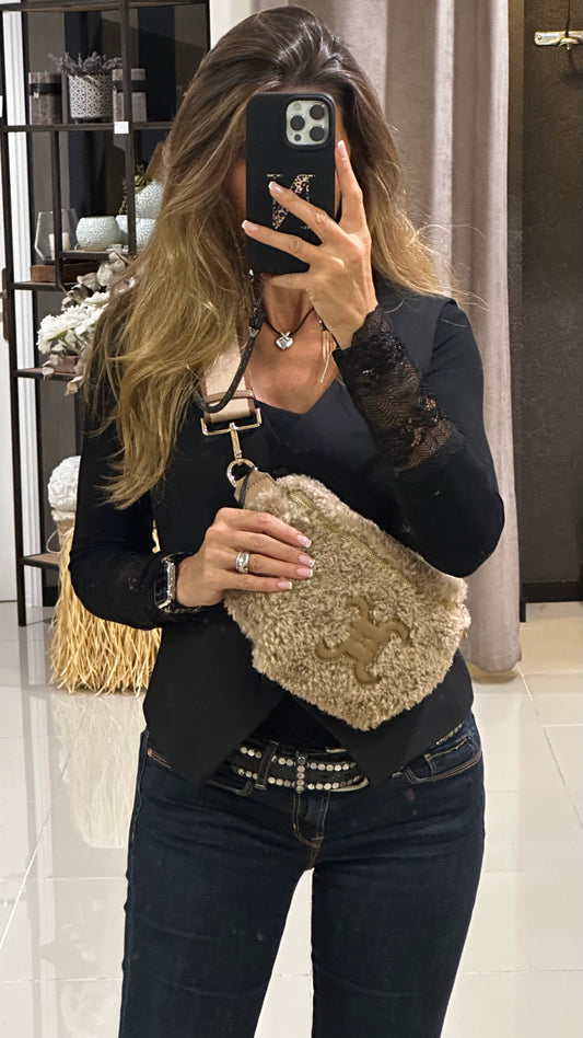 Sac beige banane