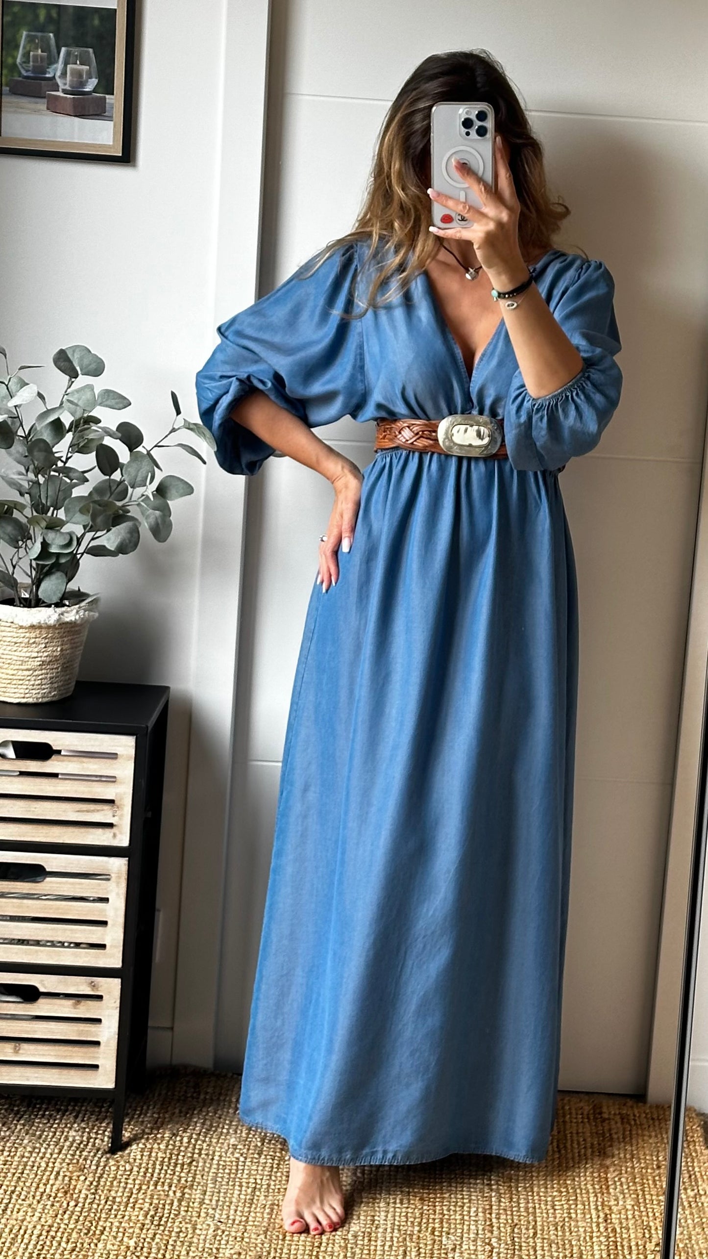 Robe jeans Bohème