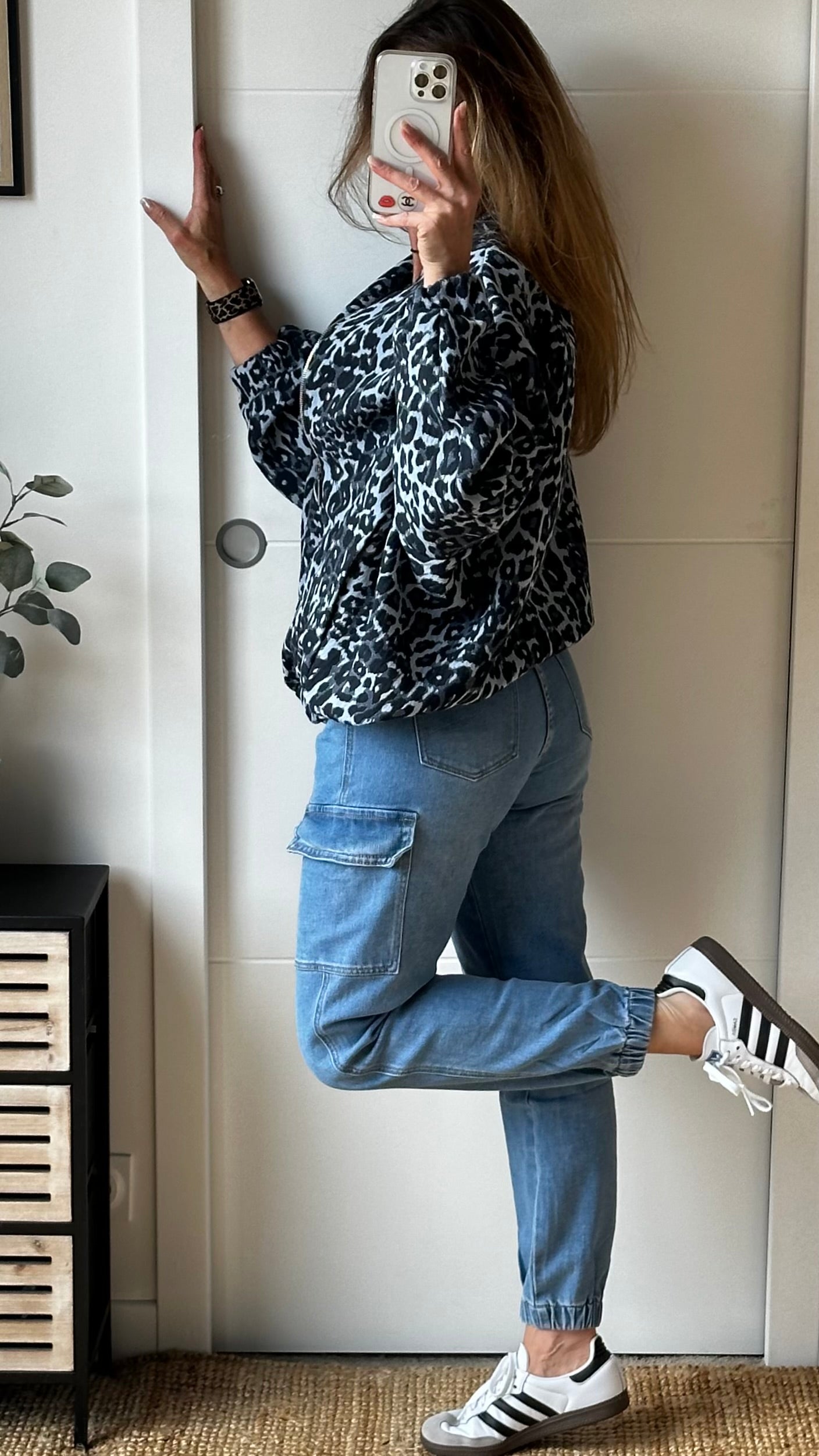 Jeans bleu cargo