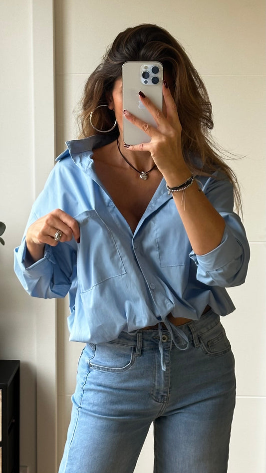 Chemise bleue lien